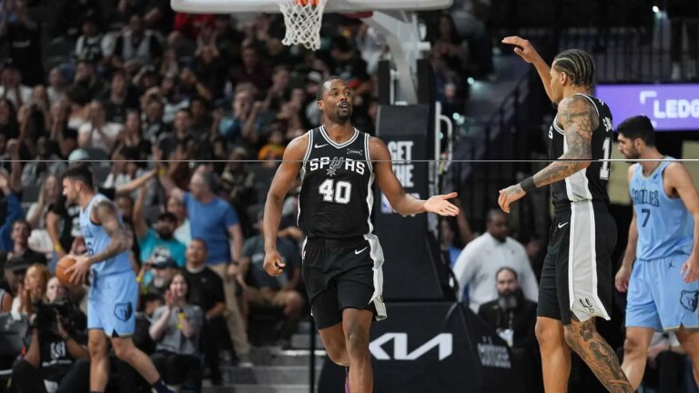 Spurs Harrison Barnes’ surprising reaction to career night against Grizzlies