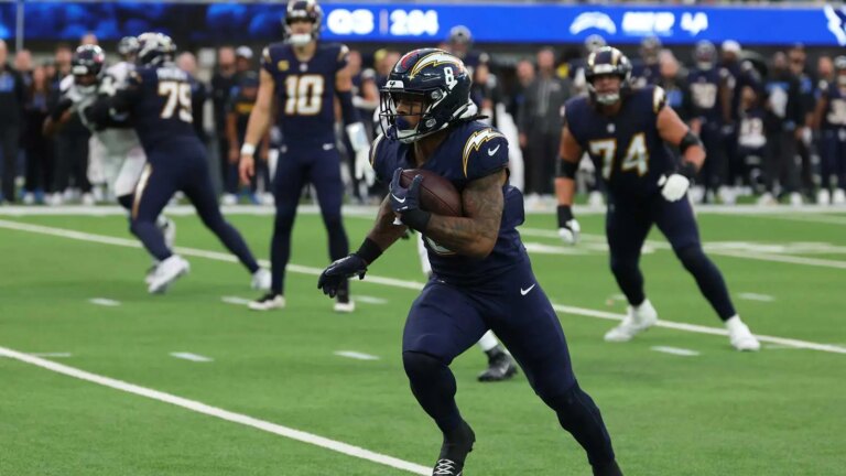 Omarion Hampton officially active for playoff debut against Patriots