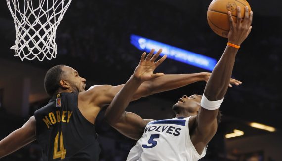 With red eyes, the Wolves dominate the Cavaliers