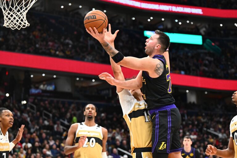 Luka Doncic and the Lakers are playing against the poor Wizards