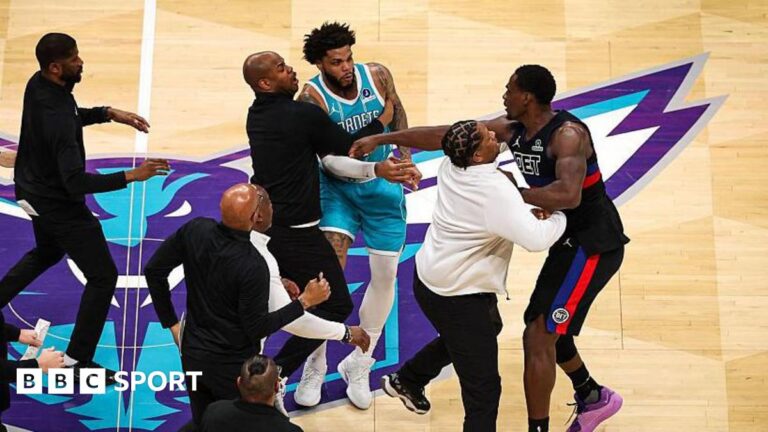 Detroit Pistons vs. Charlotte Hornets sees four players ejected after brawl