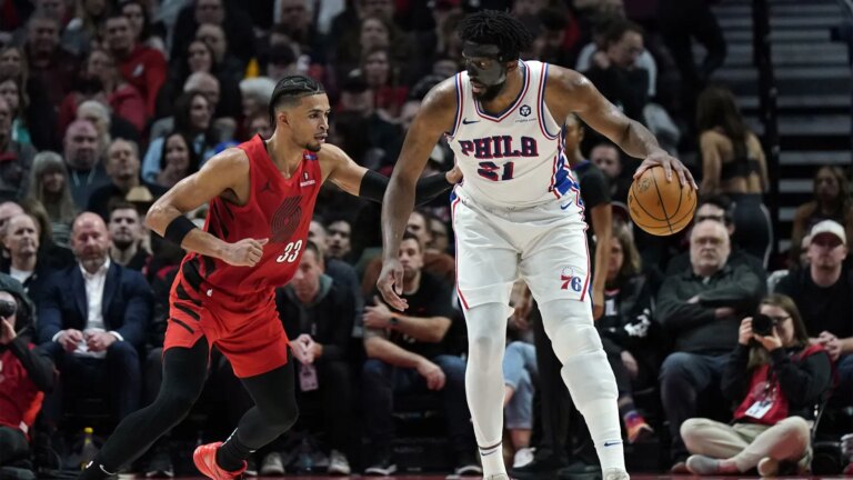Are Joel Embiid, Danny Awdia playing tonight? 76ers vs. Blazers injury report
