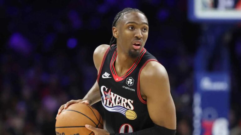 Tyrese Maxey credits Joel Embiid for getting past Allen Iverson