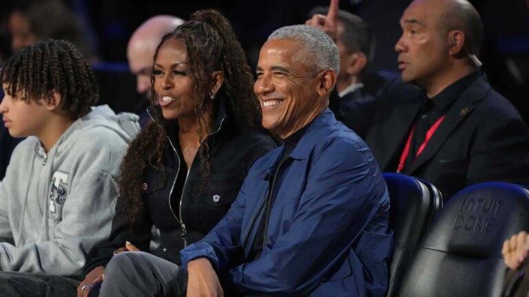 Barack Obama’s hilarious hit on Reggie Miller during the All-Star game
