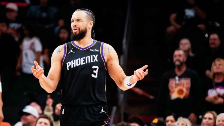 Dillon Brooks is suffering from an apparent injury scare against the Magic