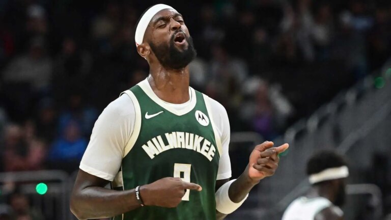 The Bucks’ Bobby Portis may have played the longest game of rock, paper, scissors with the fan