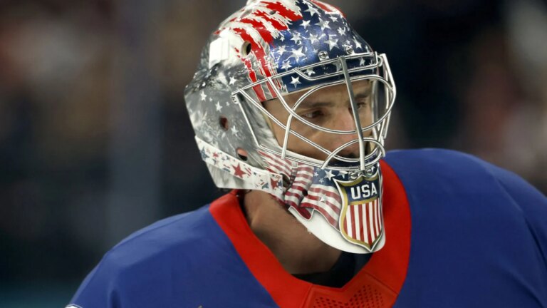 Connor Hellebuick isn’t dwelling on his goal after beating Sweden