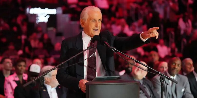 Pat Riley reveals one wish for current NBA coaches at statue unveiling