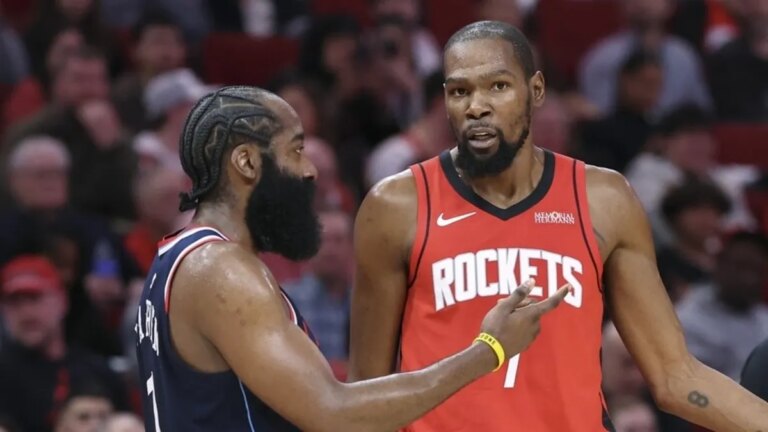 Kevin Durant hits back at James Harden fan’s ’empty legacy’