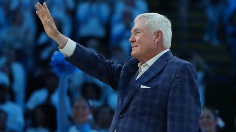 The Dean Smith Center extends a warm welcome to Mack Brown
