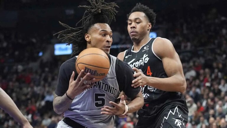 Scotty Barnes plays ‘on one leg’, almost upsets Wemby, Spurs