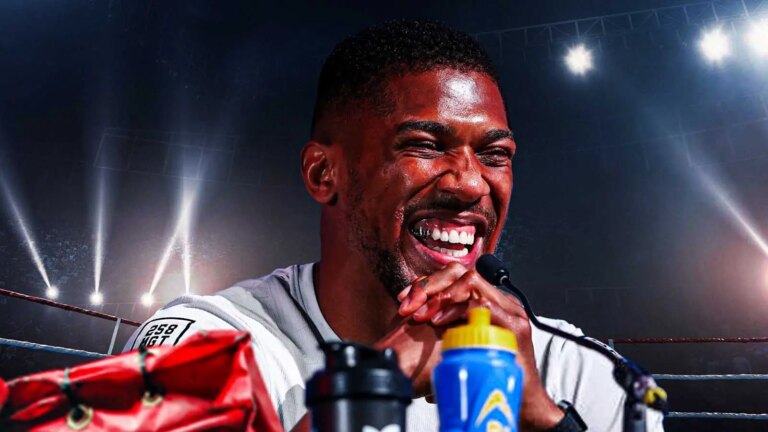 A rare moment captures Anthony Joshua finally smiling after a fatal car accident in Nigeria