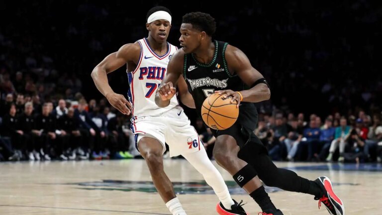 Anthony Edwards sounds out of Tyrese Maxey’s poster