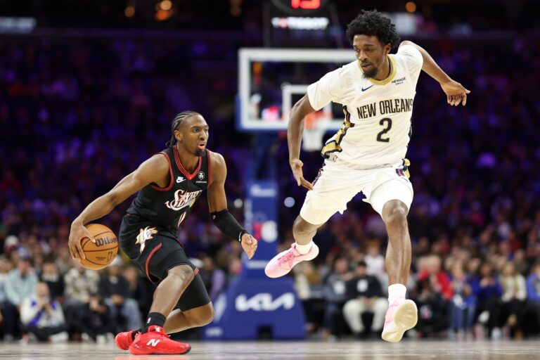 The Sixers also honored Allen Iverson … with their first system