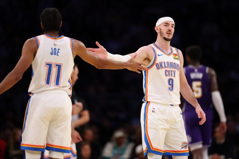 On the floor in his debut, Alex Caruso woke up the Thunder