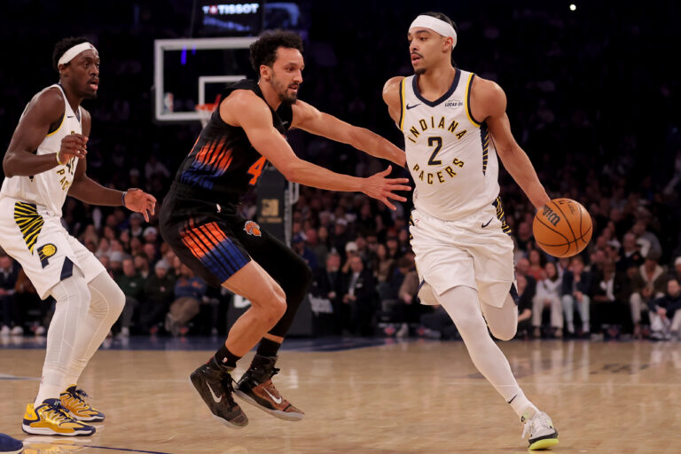 At the end of overtime, the Pacers surprise the Knicks