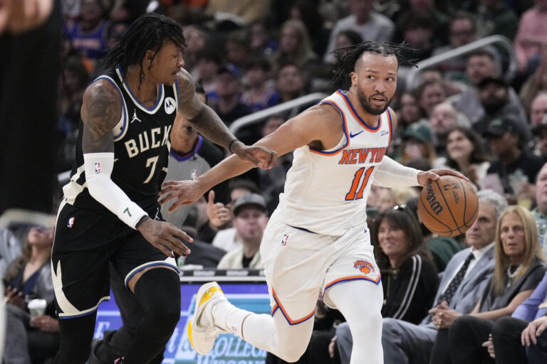 The Knicks get pissed and the Bucks take a big beating