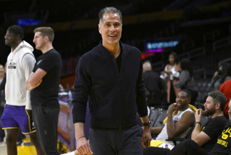 Rob Pelinka remains the athletic director of the Lakers