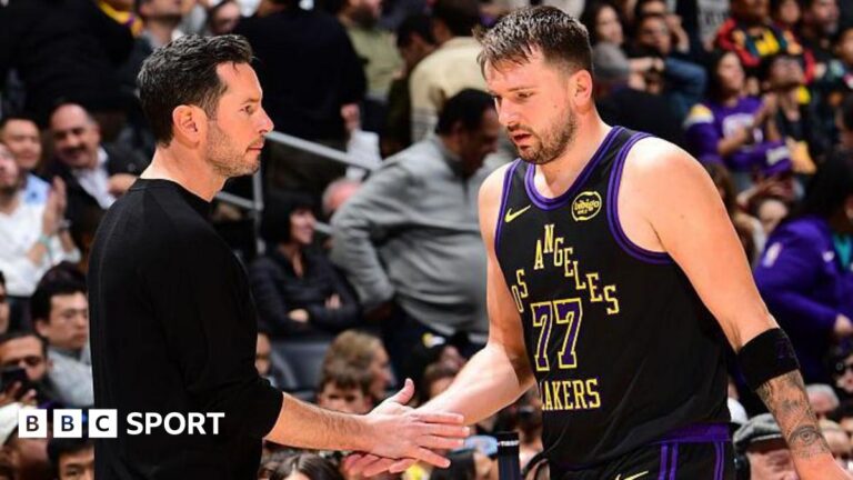 NBA: Los Angeles Lakers coach JJ Redick says he and Luka Doncic have ‘great relationship’ after viral exchange
