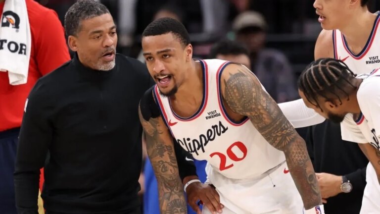 John Collins gets an injury update ahead of the matchup against the Pacers