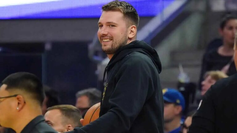 LA has an all-out celebration for Luka Doncic’s birthday before the Warriors game