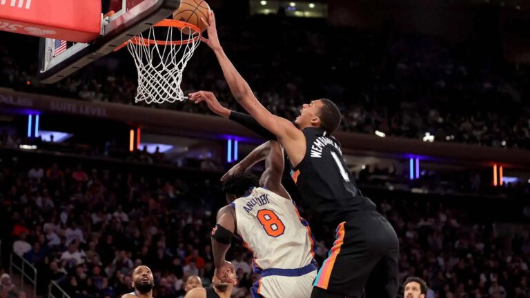 Victor Vembanyama interrupts the conversation about regression