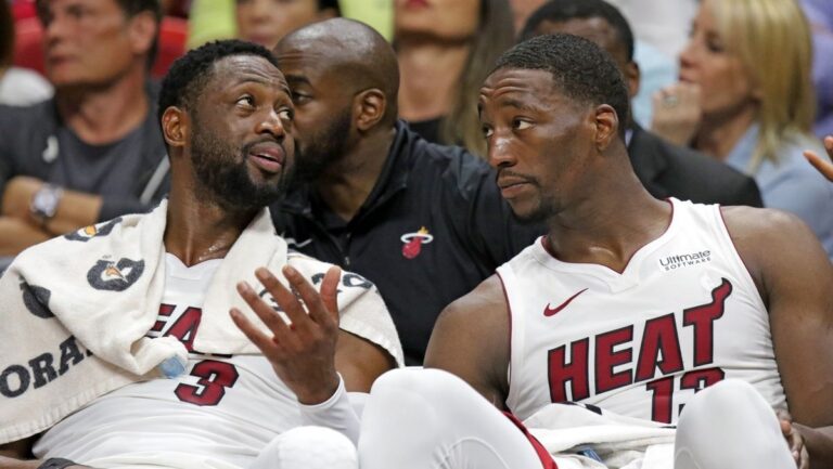 Dwiane Wade and Bam Adebayo disagree on the actual level of the Heat